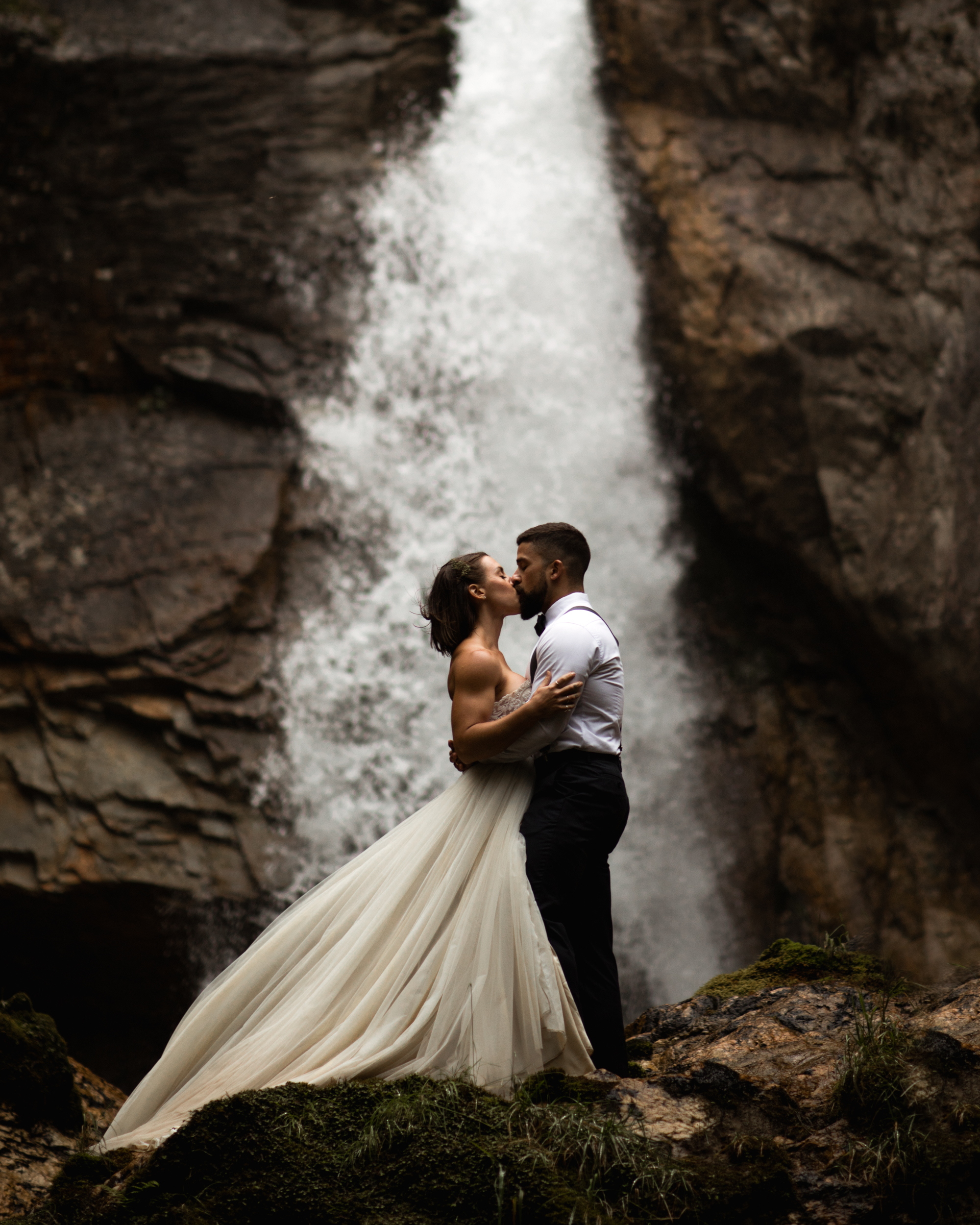 Revelstoke BC Waterfall Elopement