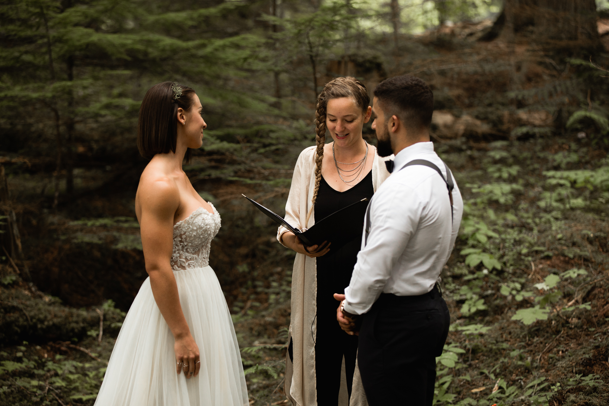elopement ceremony in BC forest