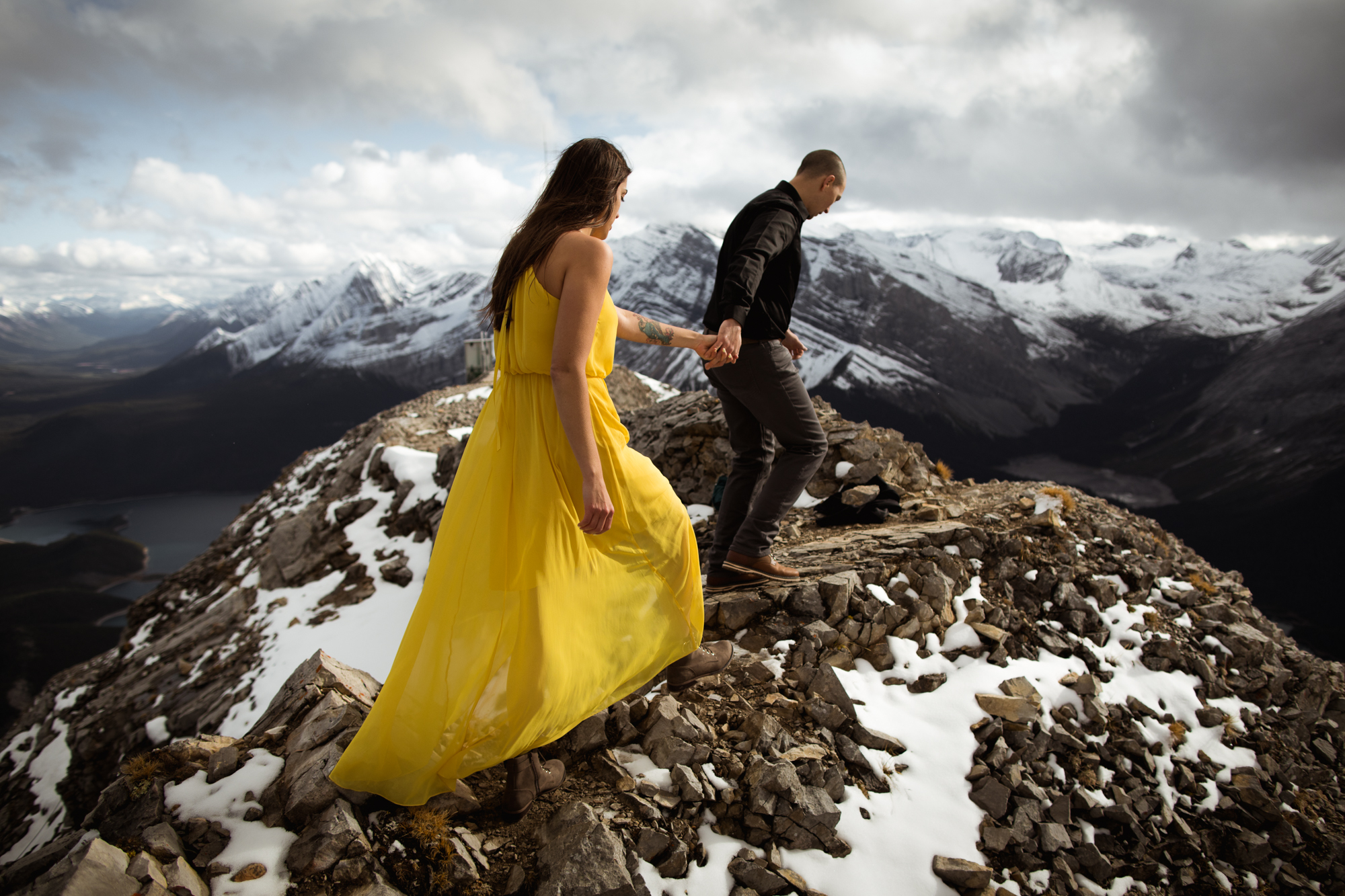 Kananaskis Engagement Photography - Willow and Wolf Photography