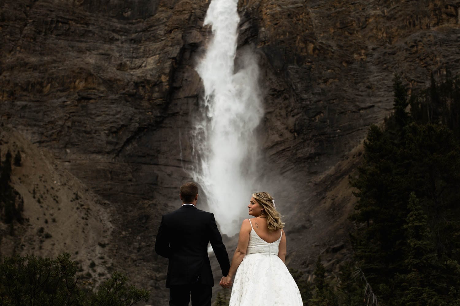 Takakkaw falls Elopement