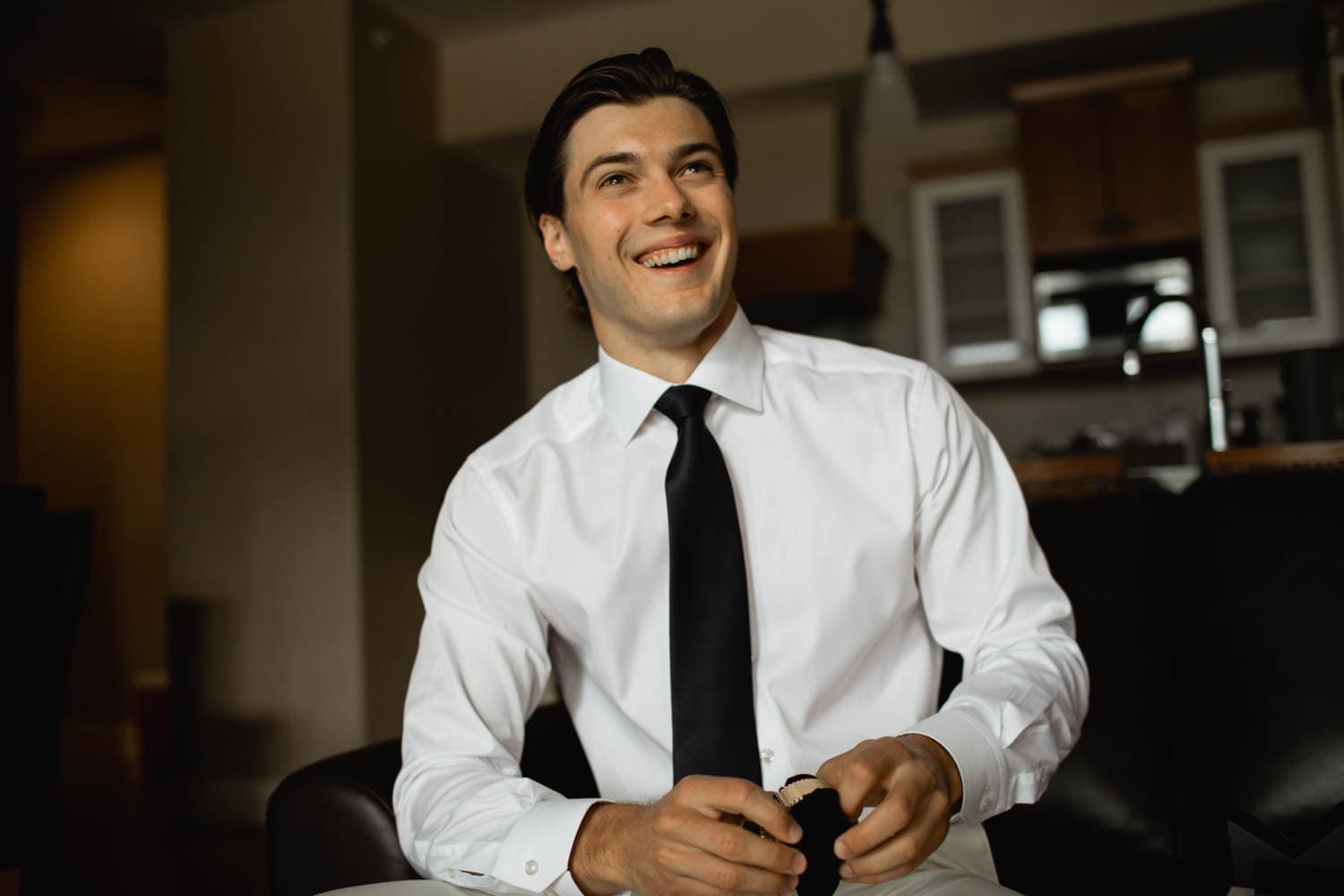 groom getting ready