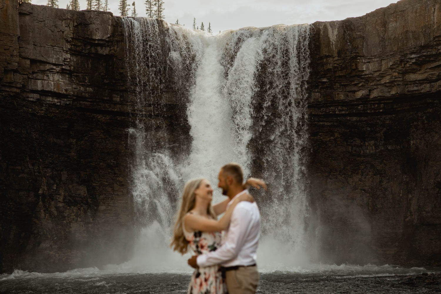 Abraham Lake Engagement Photography