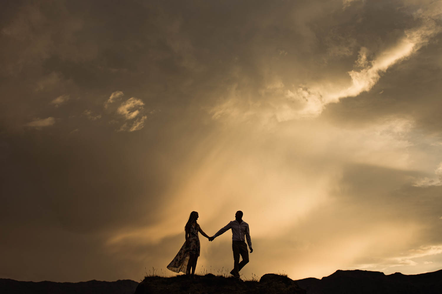 Abraham Lake Engagement Photography