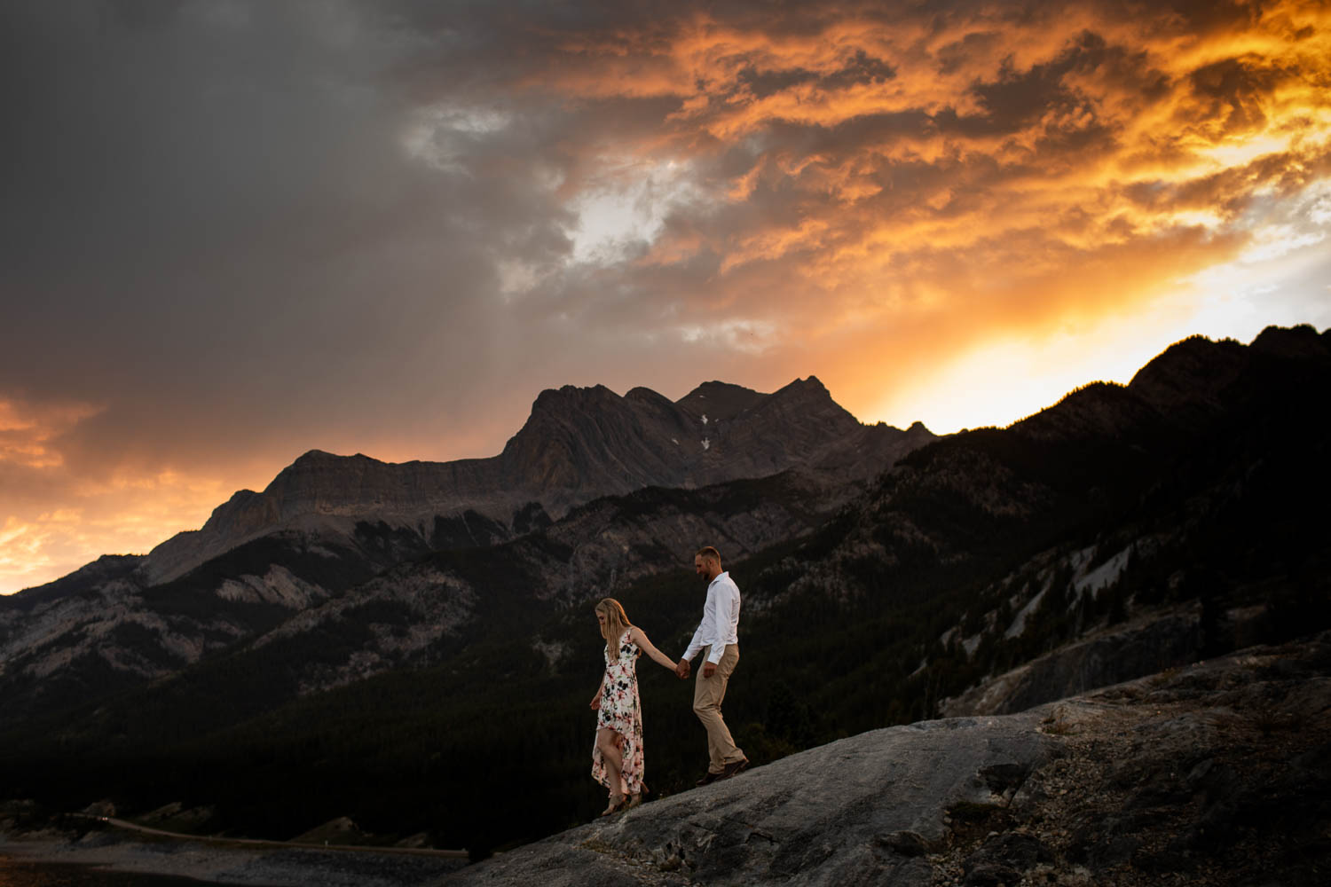 Abraham Lake Engagement Photography