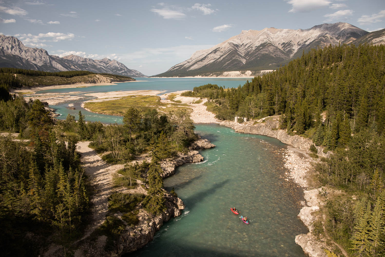 Abraham Lake Engagement Photography Kayak Adventure Session