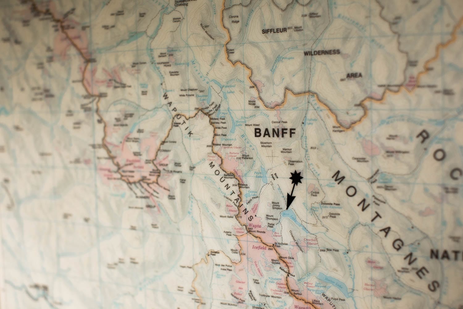 Banff National Park Map