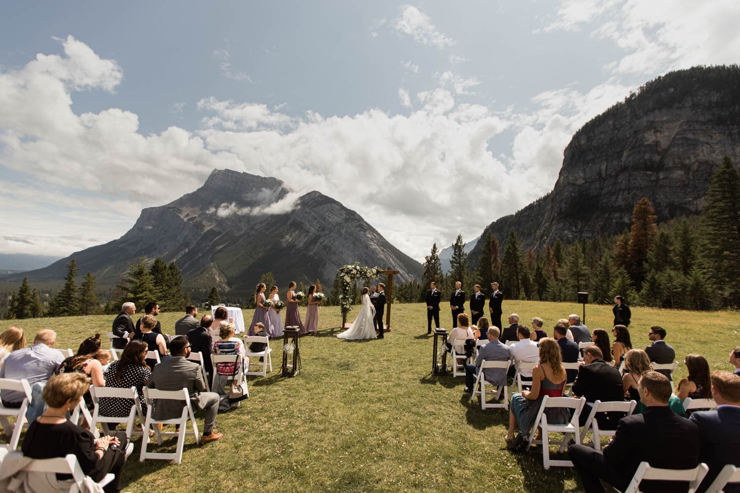 tunnel mountain wedding ceremony