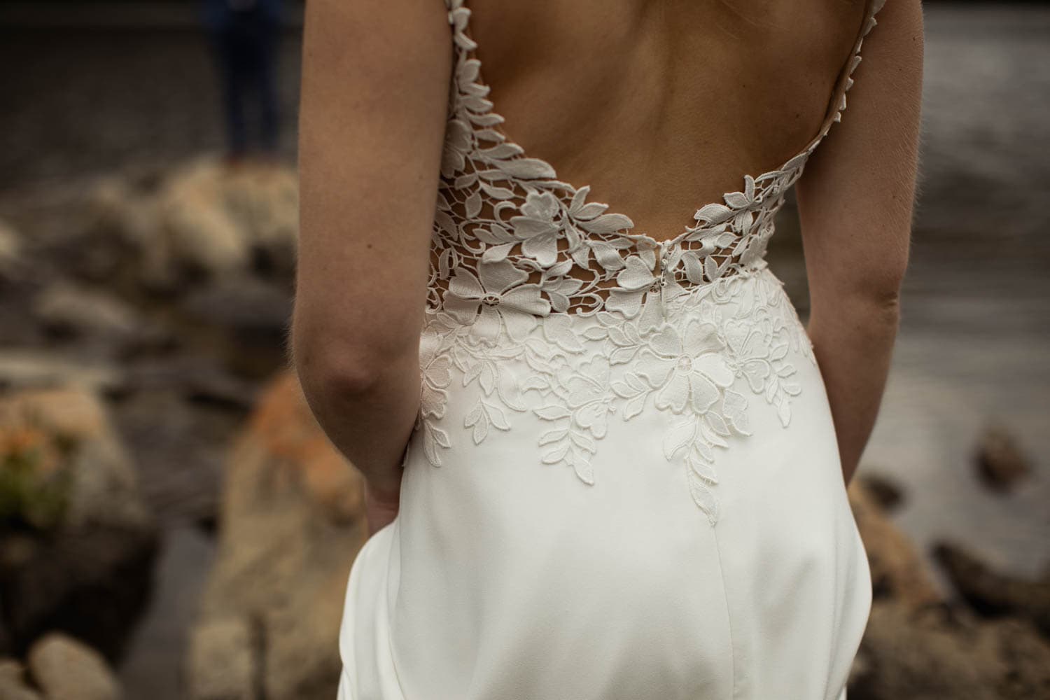 bride dress details
