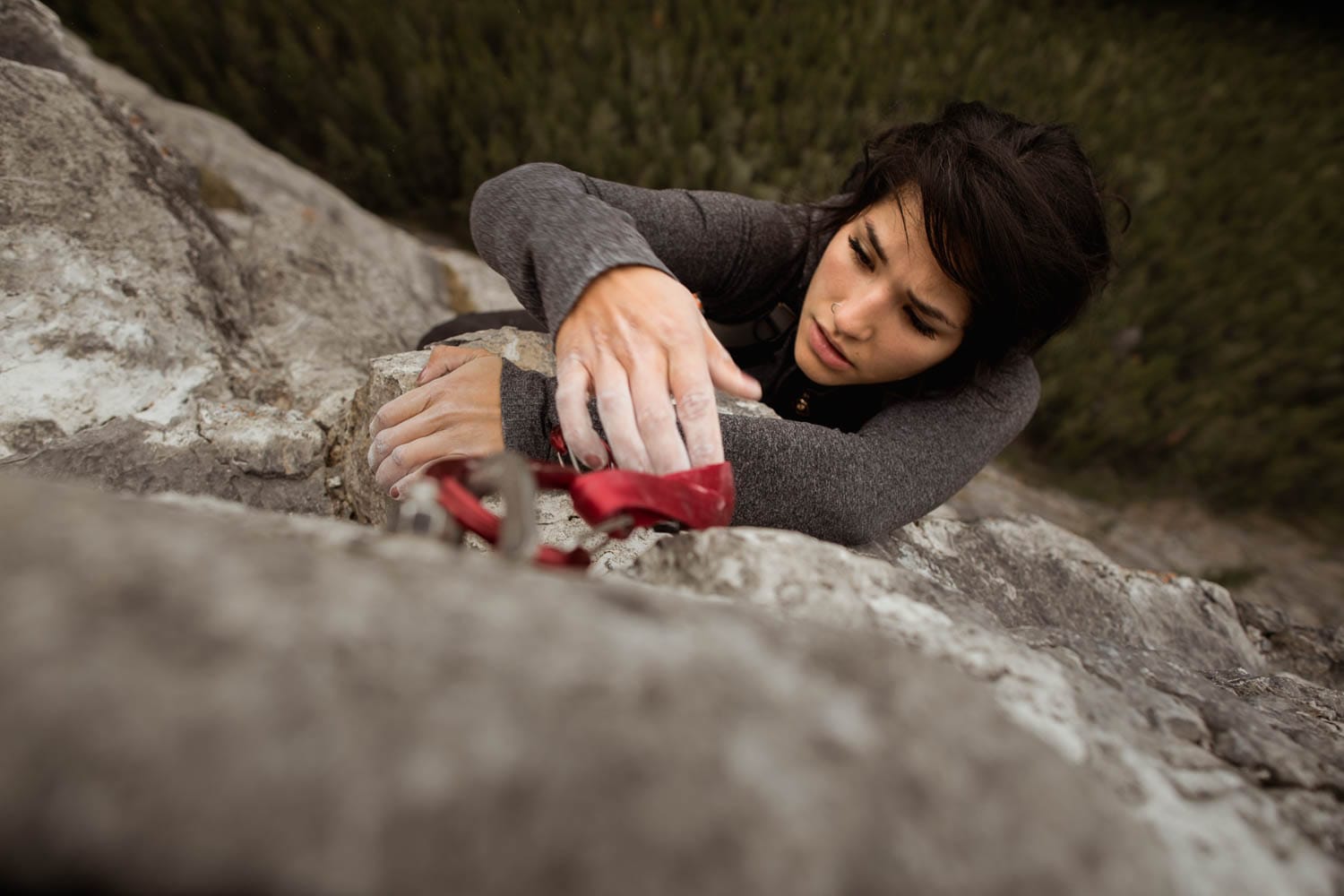 Bride Lead climbing Elopement