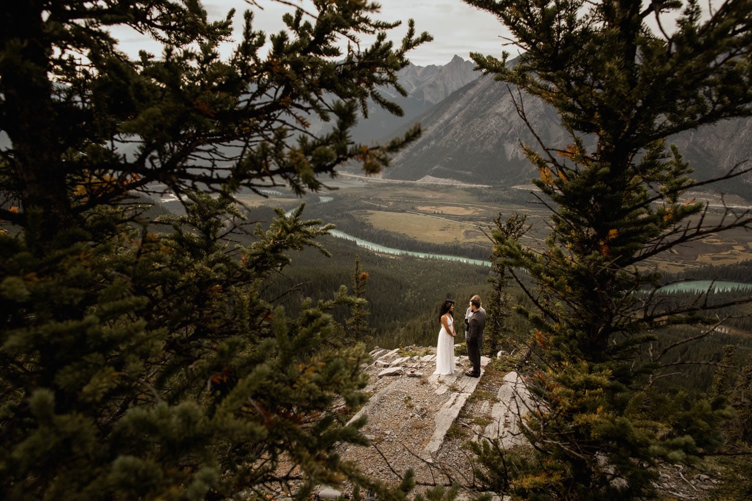 Banff Elopement Photographers ceremony