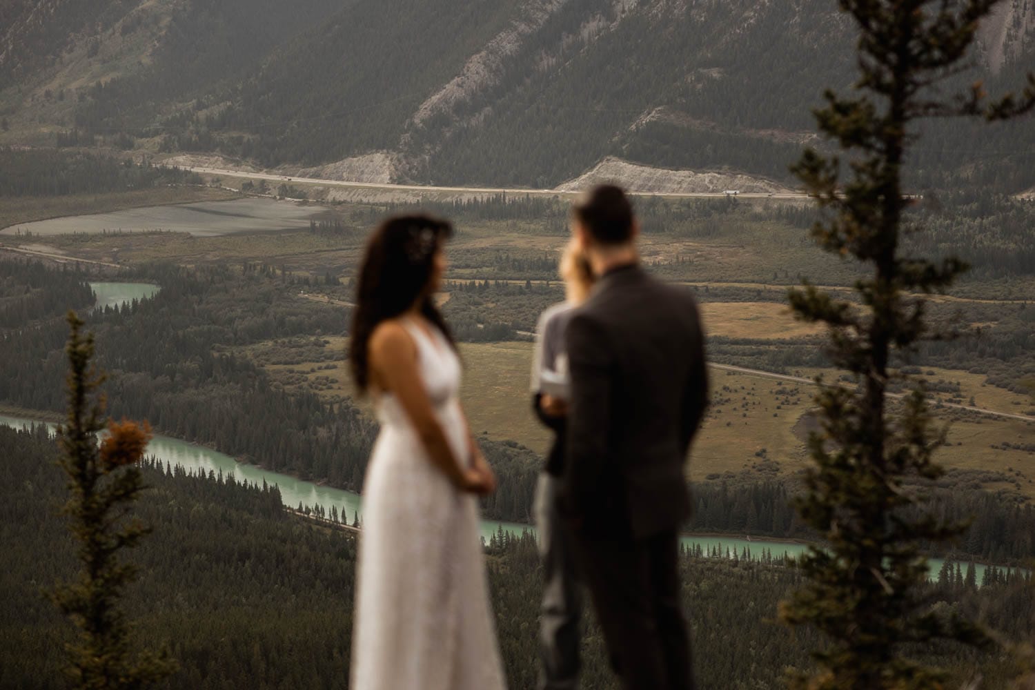 Banff ceremony on top of mountain