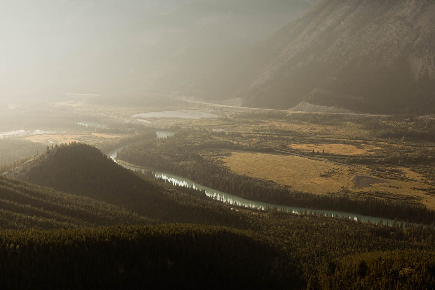 Banff river landscape