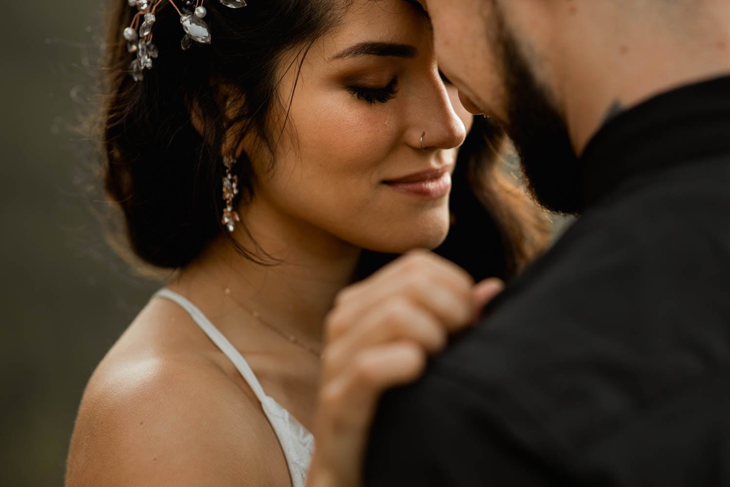 Banff Elopement bride portrait