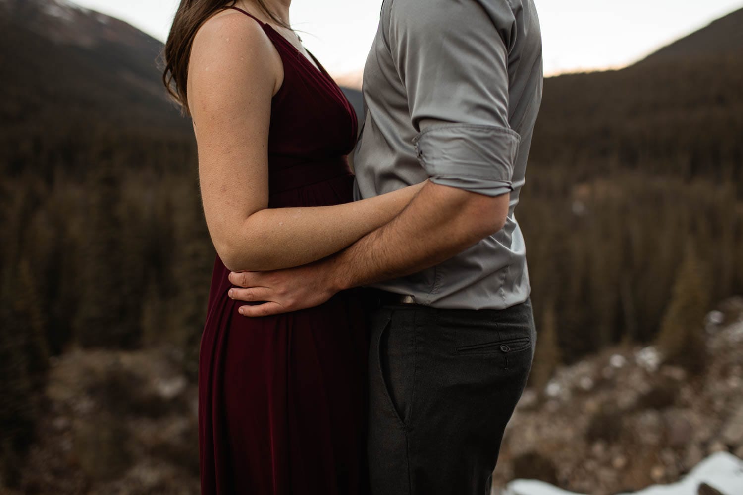 Couples Portrait in the mountains