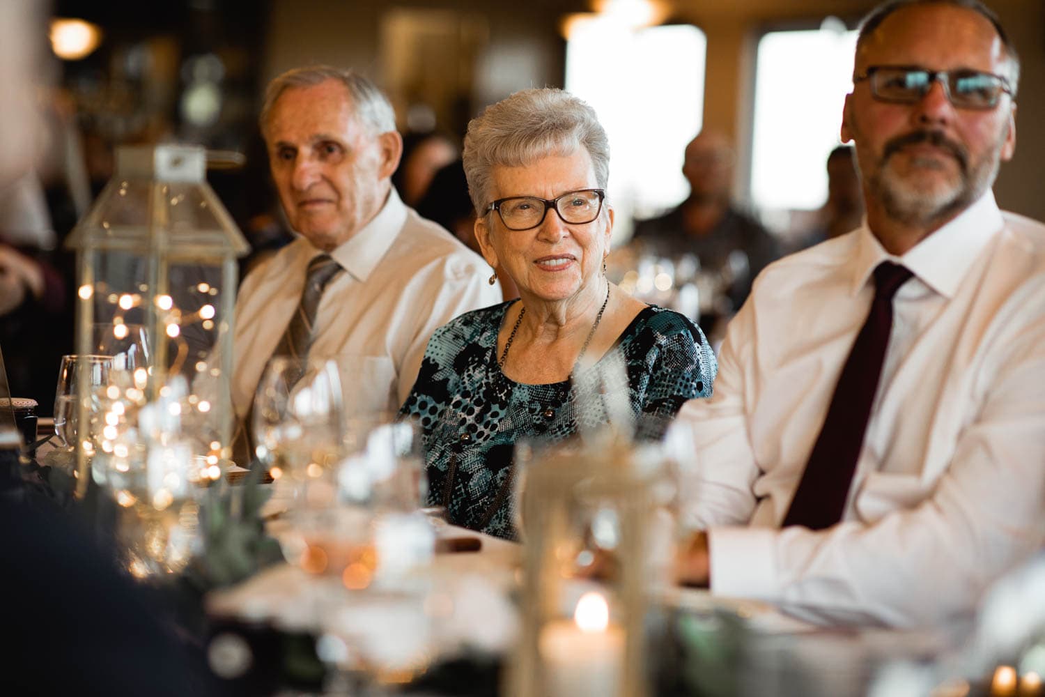 guests at wedding reception