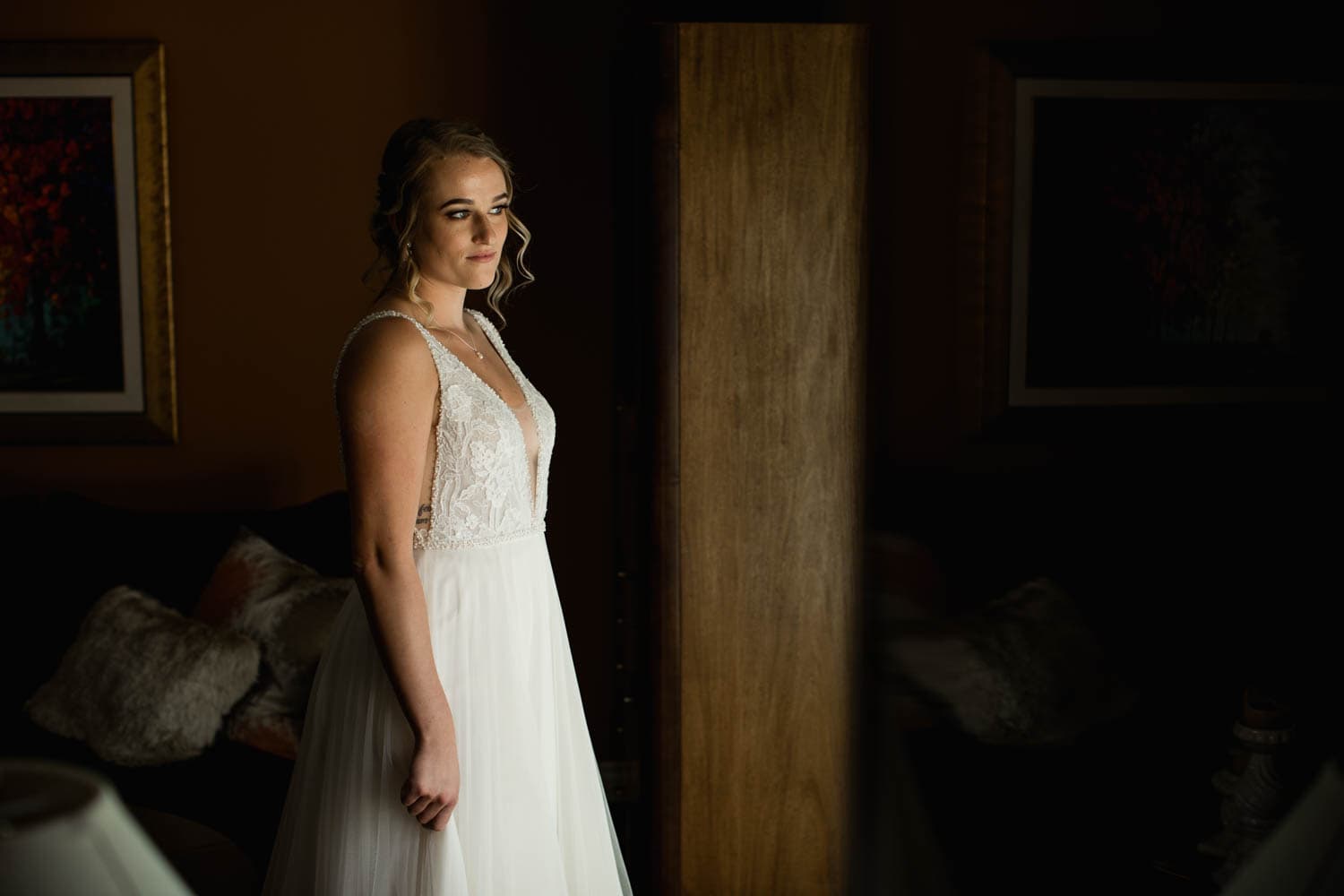 Bride Portrait in window