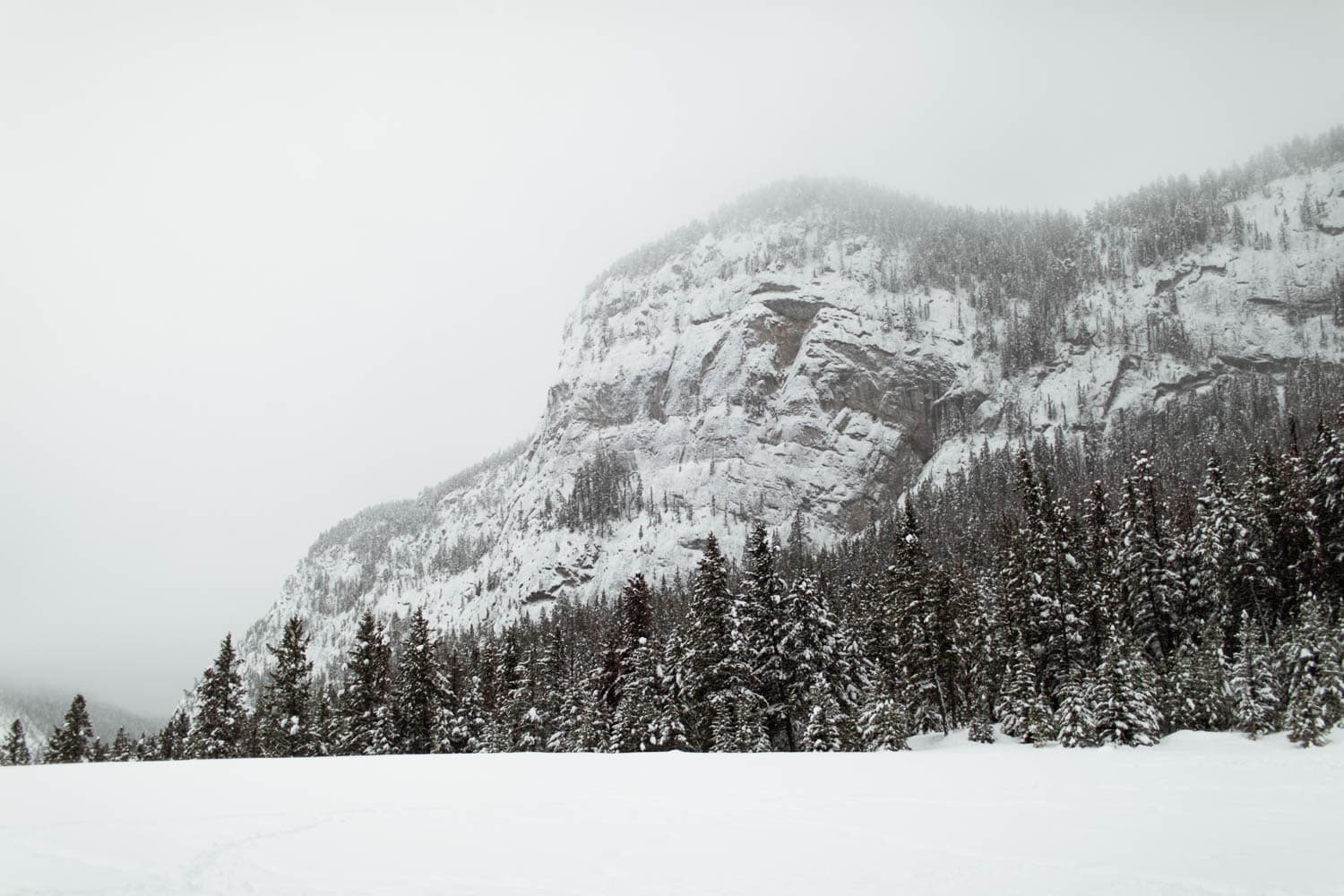 Banff Winter Mountain View