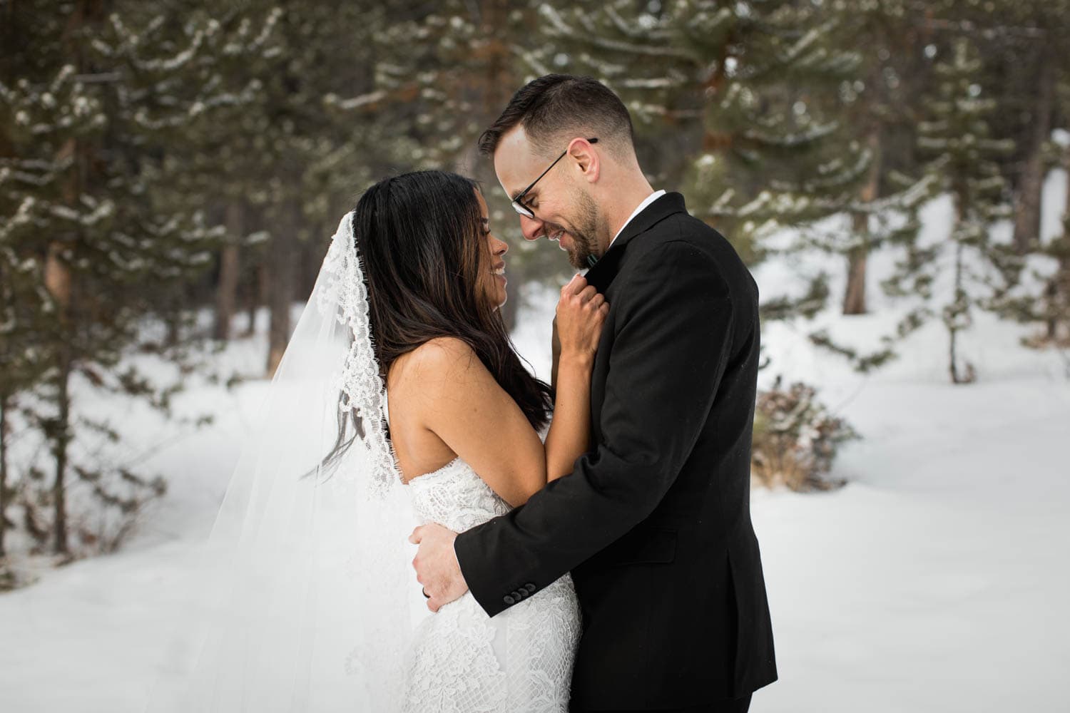 Abraham Lake Winter Elopement