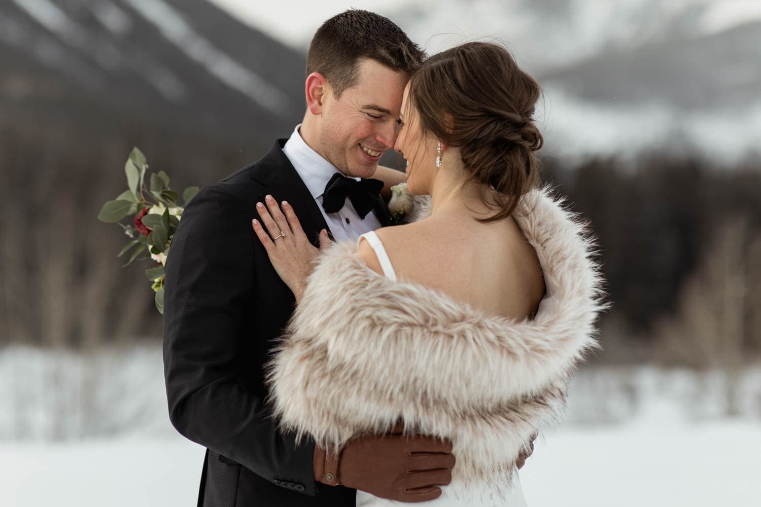 bride and groom portraits