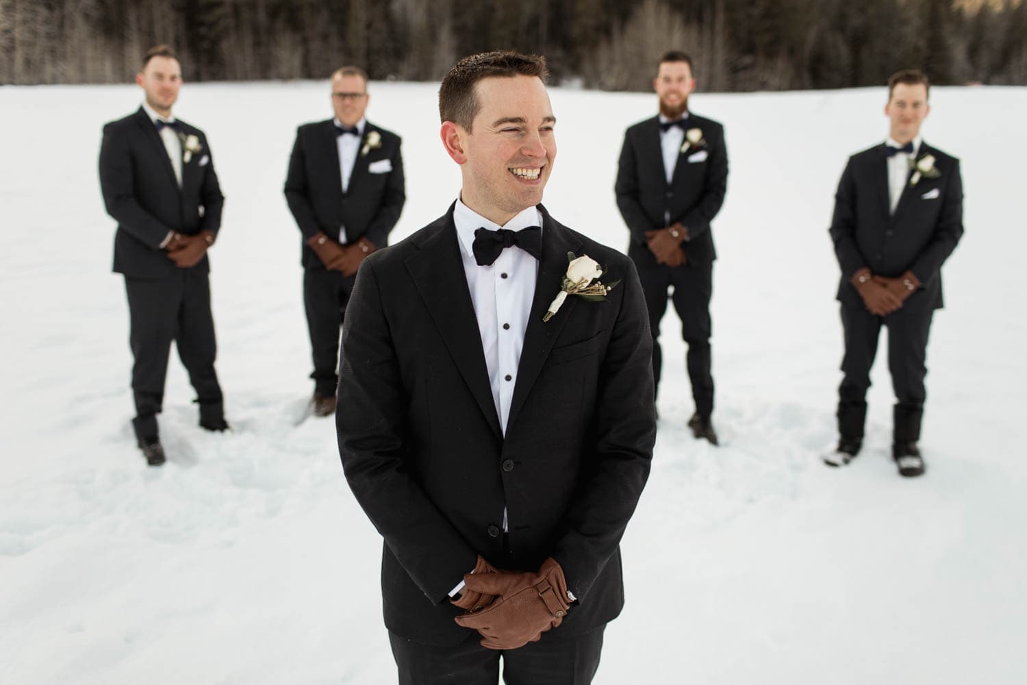 Winter Groomsmen Photos