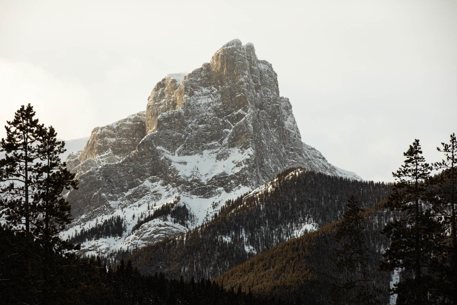 Canmore Winter Mountain