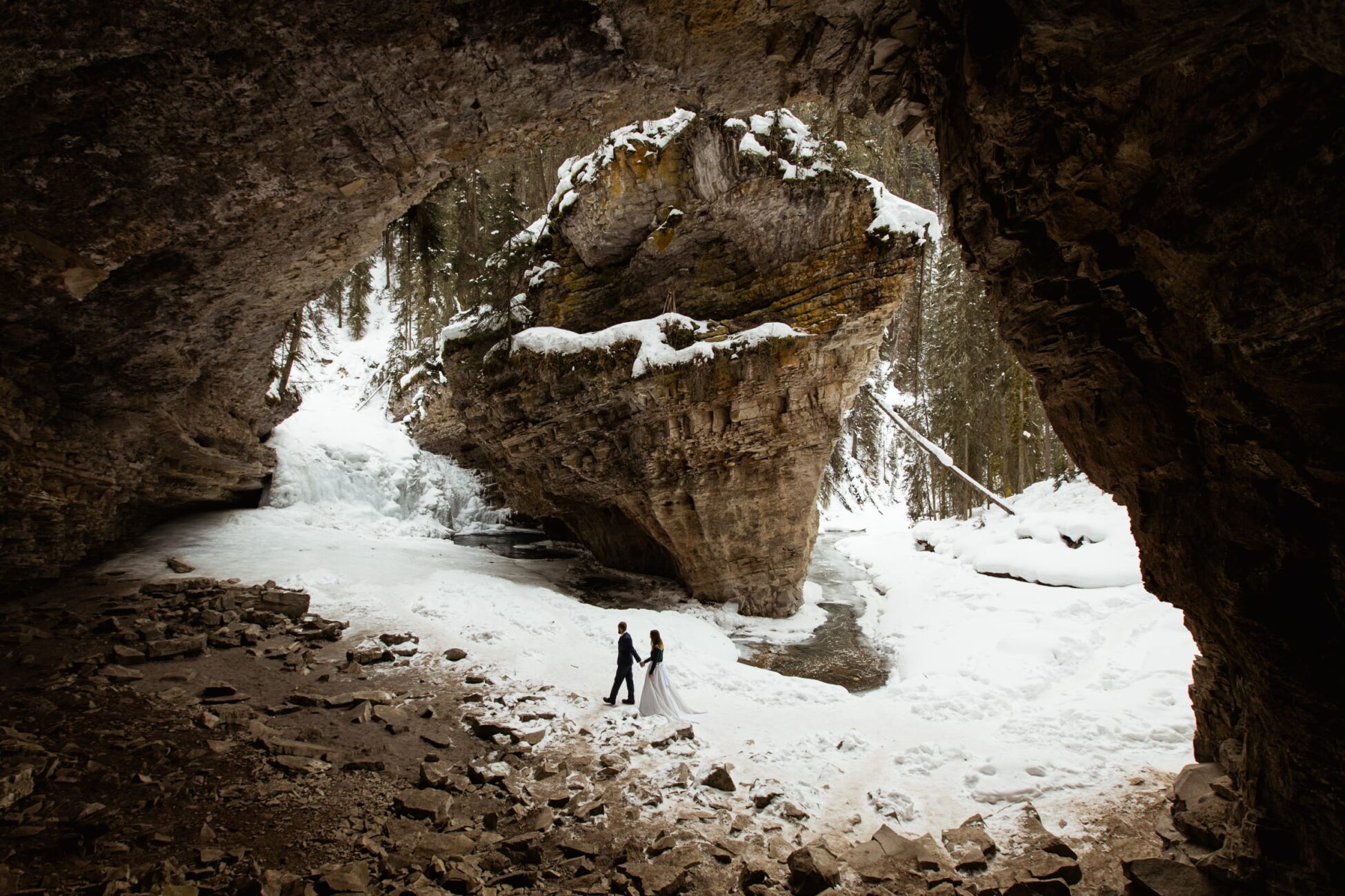 Banff Winter Elopement Photographers
