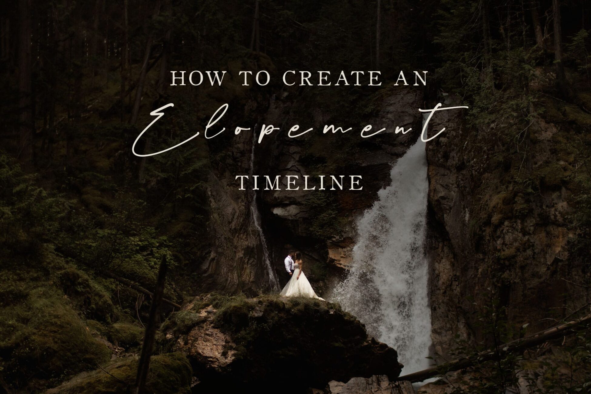 how to create an elopement timeline