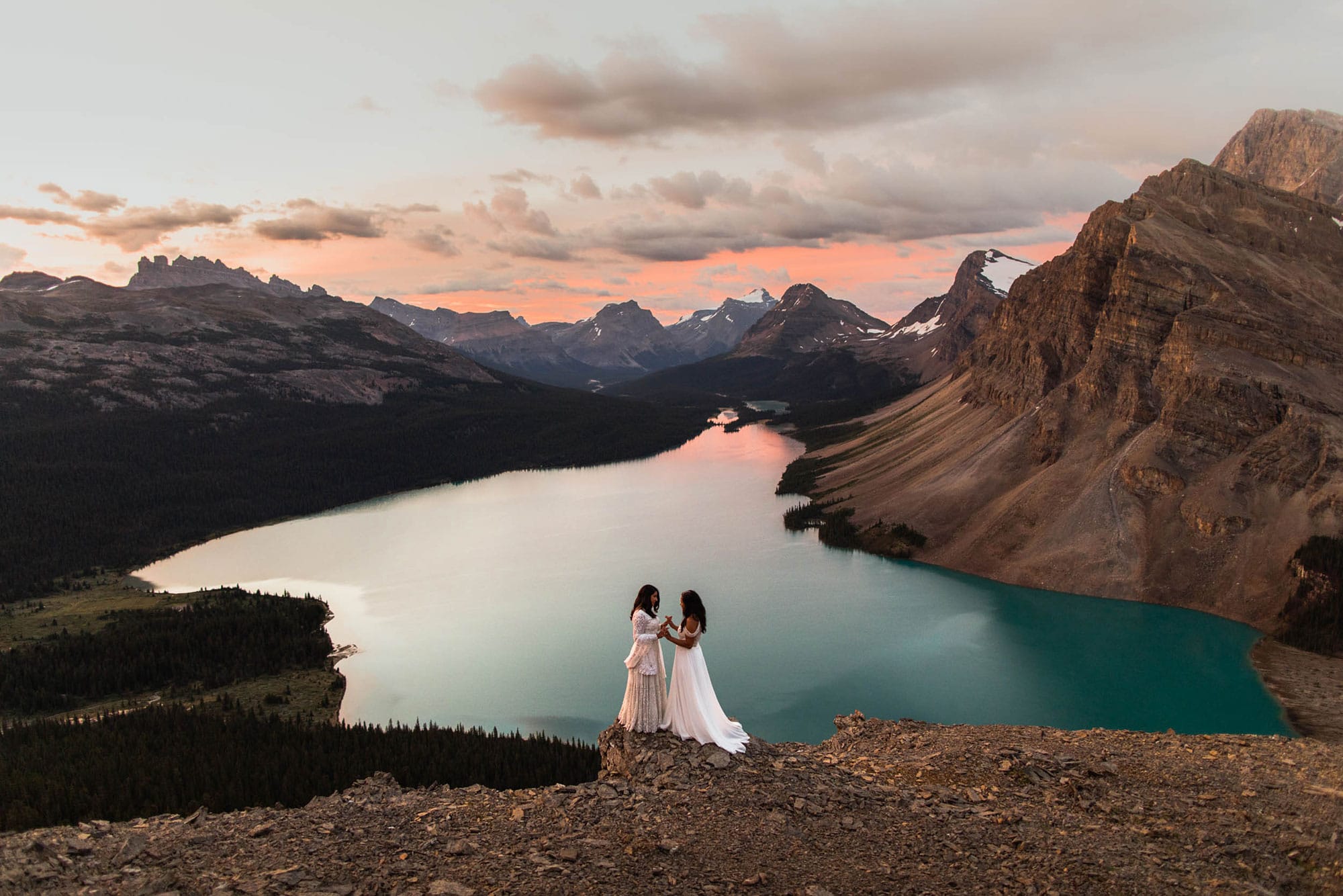 Hiking Wedding Photographers in Banff National Park