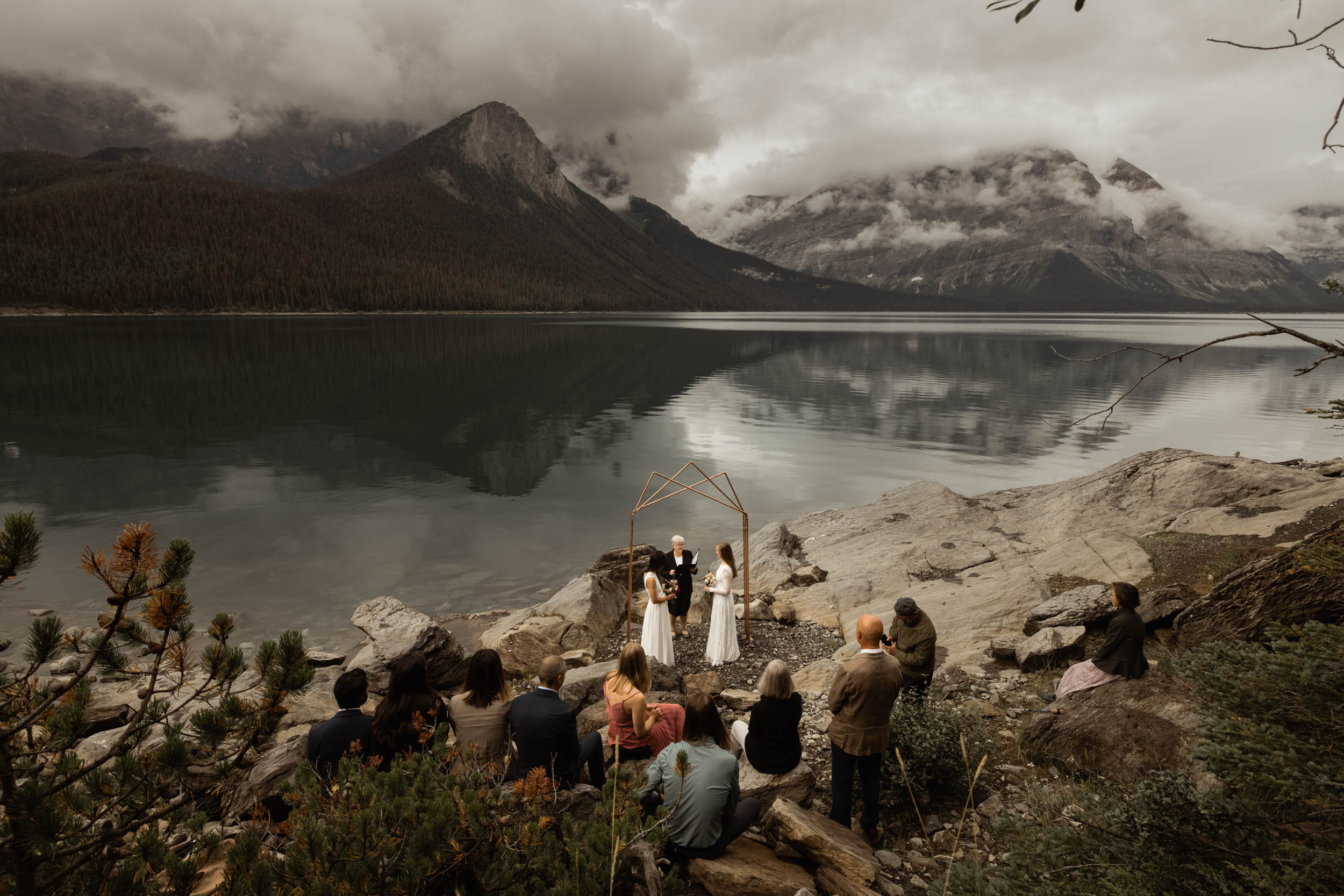 elopement ceremony in Banff National Park